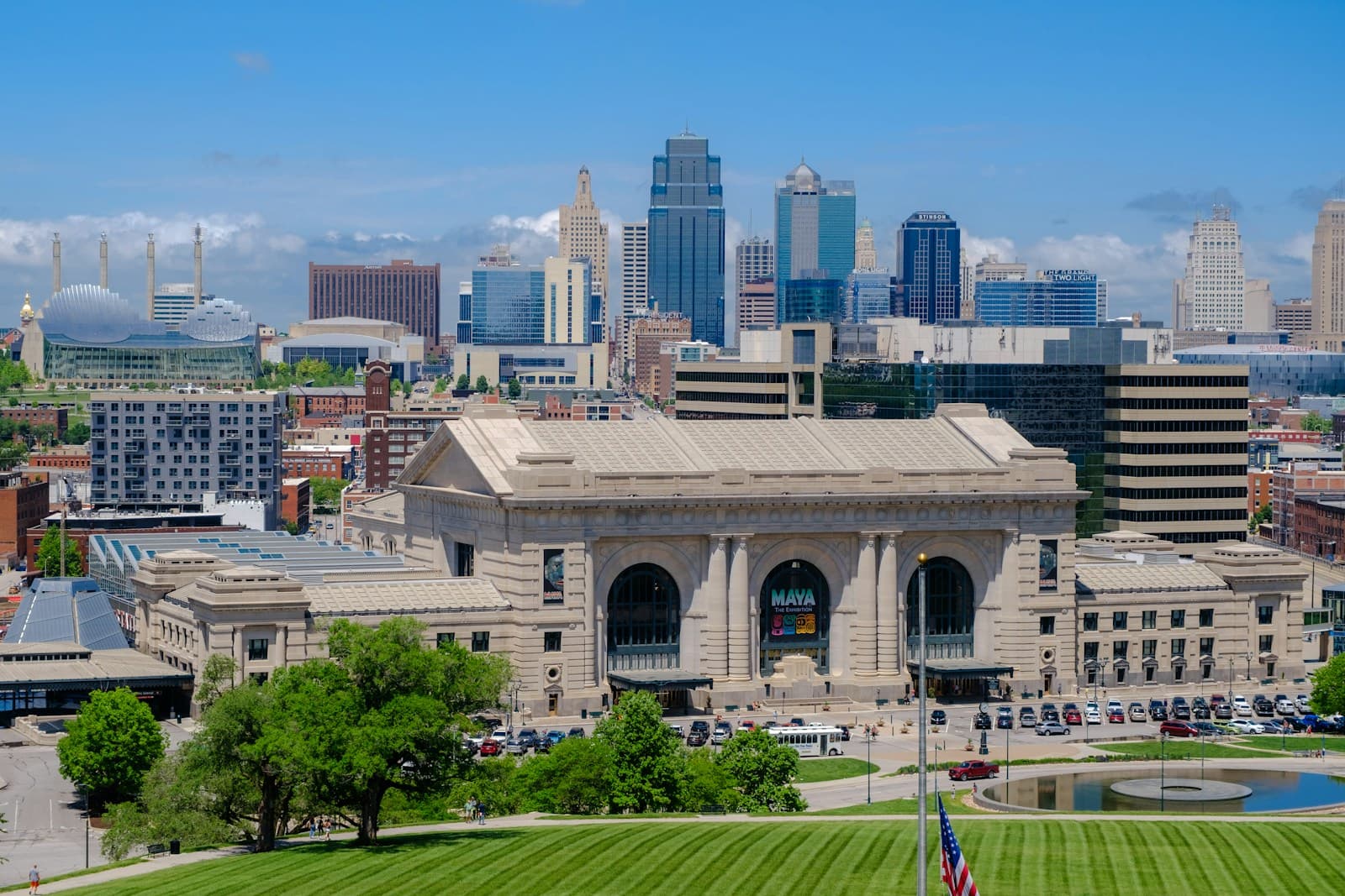 Kansas cityscape and street view