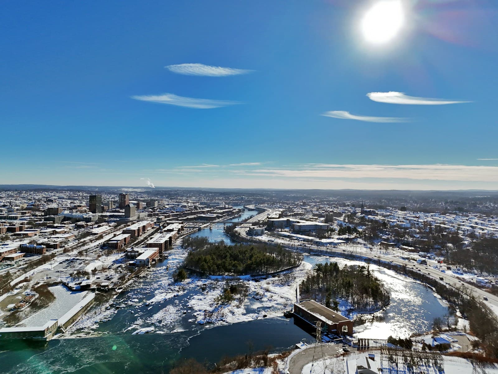 New Hampshire cityscape and street view
