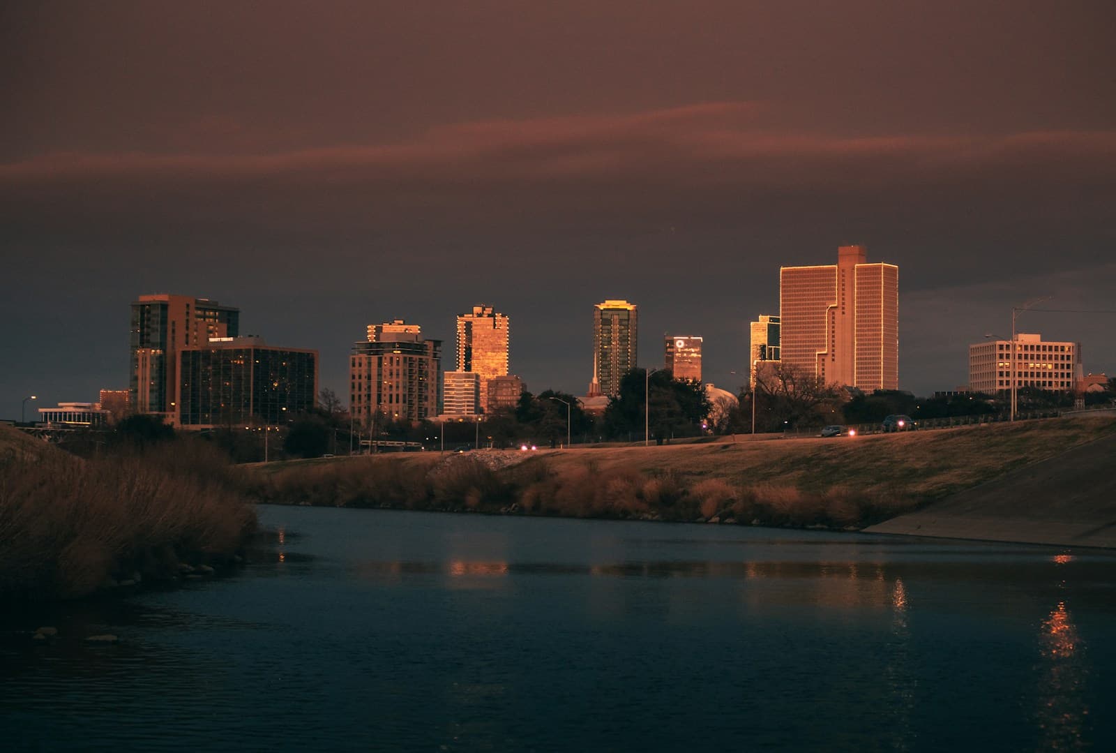Fort Worth, Texas cityscape and street view