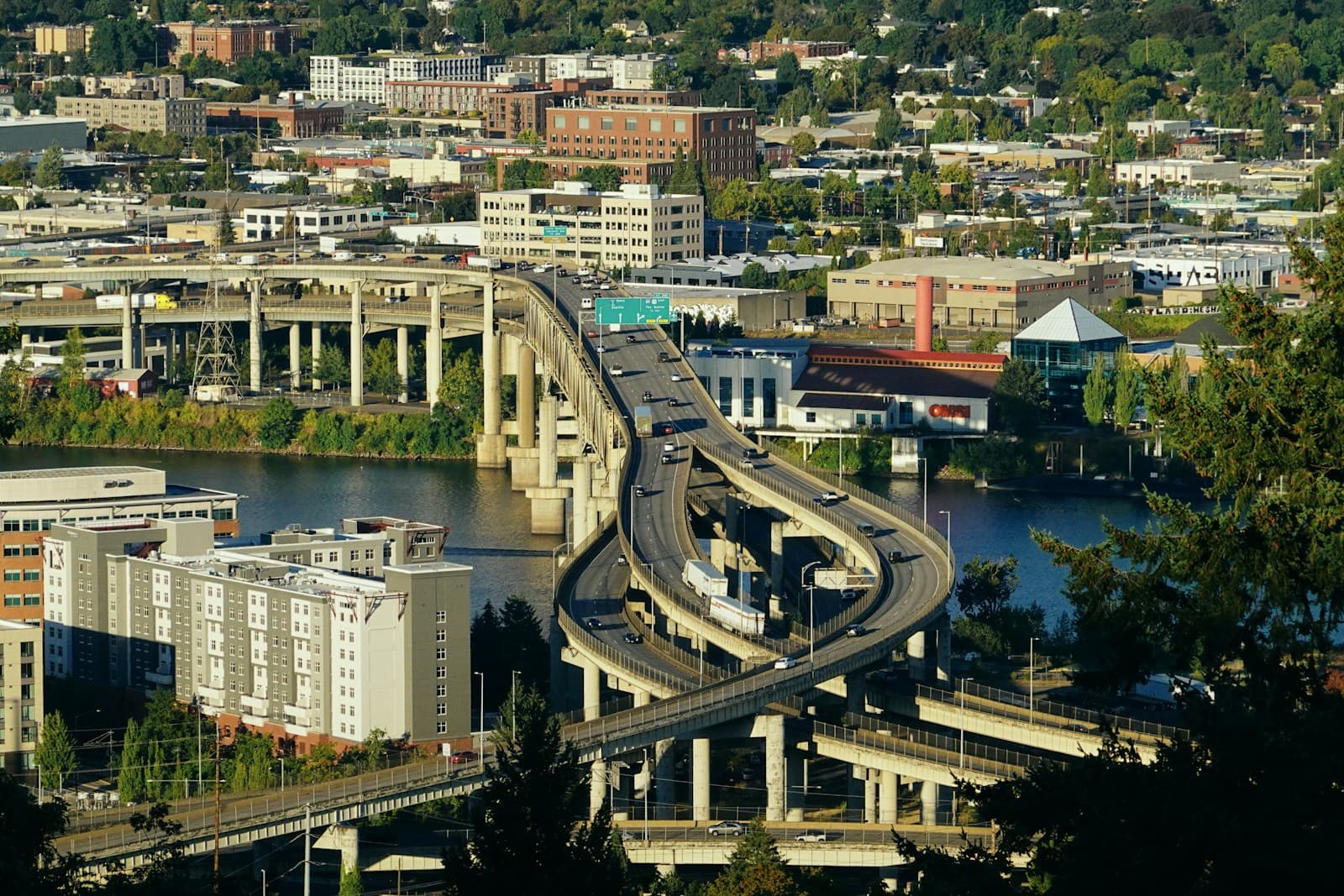 Oregon cityscape and street view